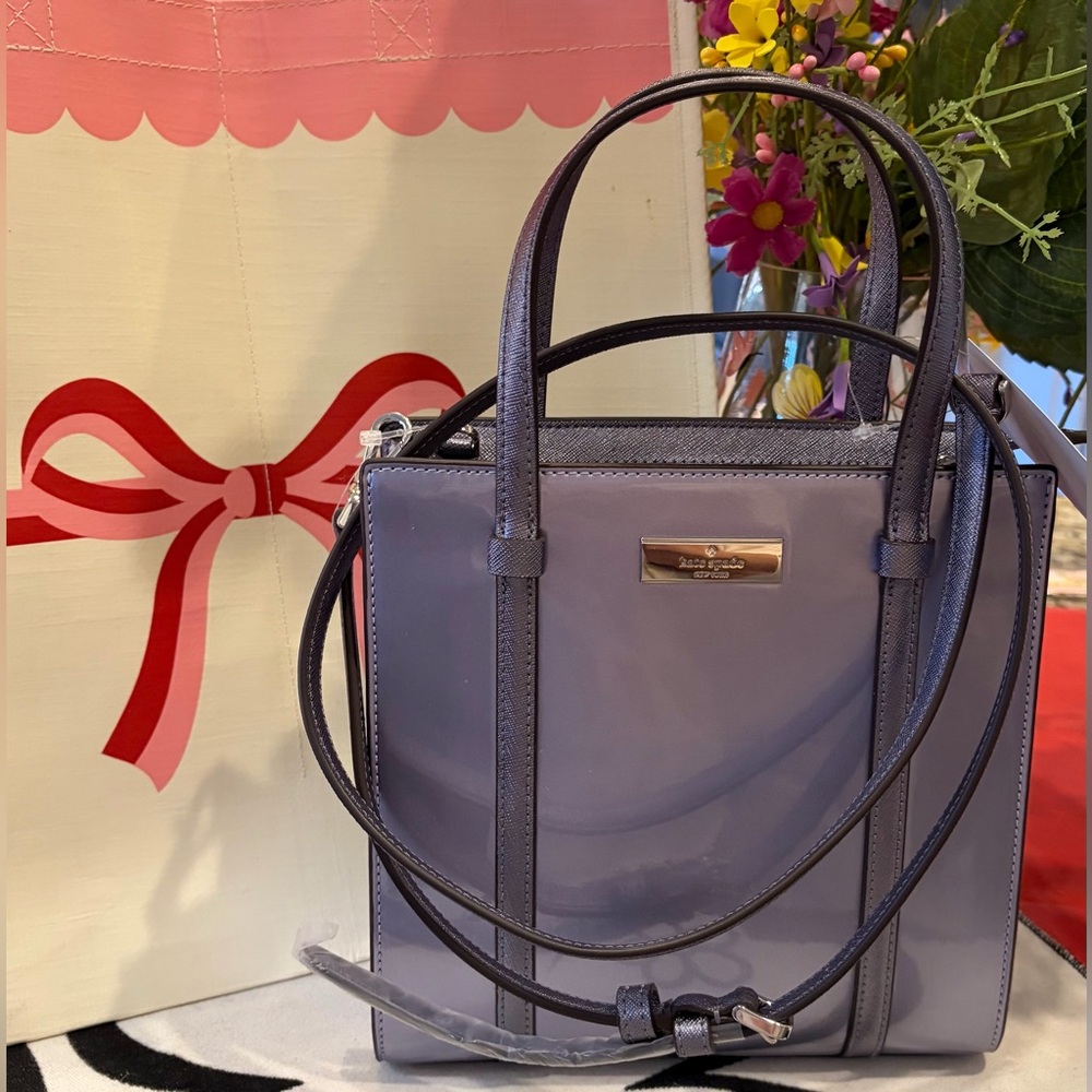 NWT KATE SPADE KENZIE MINI LILAC TOTE - Picture 5 of 7